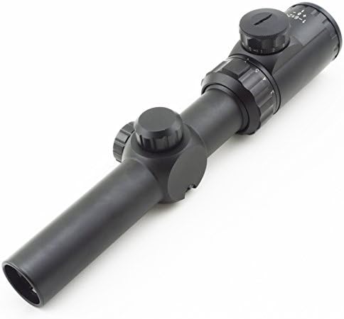 1-6x24 Compact Sniper Riflescope Multi-Coated Lens Clear Optics Long Range Telescopic Sight Outdoor Hunting