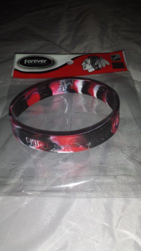 Officially Licensed NHL Chicago Blackhawks Rubber Wrist Band