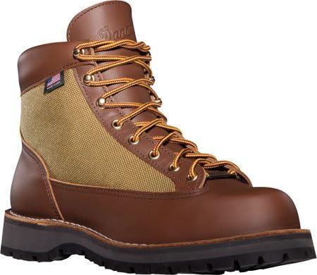 Danner Danner® Light 6",Brown/Green Full Grain Leather/Nylon,US 7 M