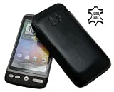 Suncase Leder Tasche für HTC Desire schwarz