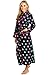 Del Rossa Women's 100% Cotton Lightweight Printed Bathrobe Robe