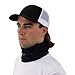 Hoo-Rag Solidz Black Seamless UPF 30 High Performance Moisture Wicking Bandana Made of 100% Polyester Microfiber