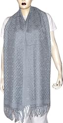 Wool Scarf Women Handmade Scarves Woolen Asian Fashion 27 x 78 inches (psrf121)