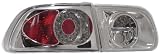 Anzo USA 321036 Honda Civic Chrome LED Tail Light Assembly - (Sold in Pairs)