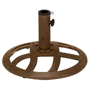 Astonica 50108004 Hammertone Bronze Cross Weave Cast Iron Umbrella Base by 