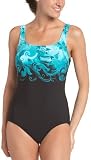 Reebok Women's Socialite Scoop Tank Swimsuit,Emerald Green,14