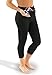 Yana Womens 2 in 1 Running Tights with Front and Back Water Resistant Pockets, black size 6