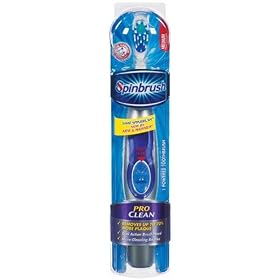 Sprinbrush Pro Clean Battery Powered Toothbrush, Medium