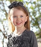 charcoal flower headband one size