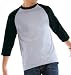 Anvil 6.1 oz. Cotton Raglan Baseball T-Shirt. 2184
