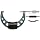 Mitutoyo Outside Micrometer, Baked-enamel Finish, Ratchet Stop, Metric
