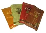 CHAI SERENITY Chai Latte Tea Drink Set: Green Tea, Spiced, Chocolate & Vanilla