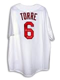 Joe Torre Autographed/Hand Signed St. Louis Cardinals White Majestic Throwback Jersey Inscribed ''19