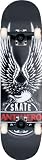 Anti Hero Nothins Free 2 Med Complete Skateboard (White/Black, 7.75-Inch)