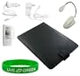 Amazon Kindle 2 Reading Device Ultimate Combo Kit - Leather Case, Screen Protector, Book Light, Car and Travel-Wall Chargers (Kindle NOT Included)
