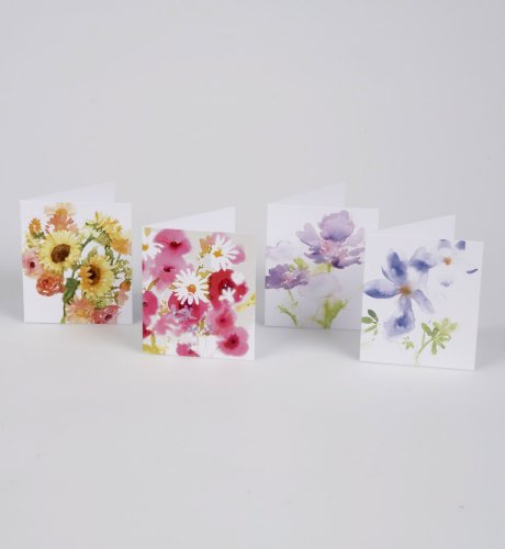 Floral Watercolours Multipack of Mini Cards