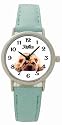 Reflex 1014212L - Femme / Filles Montre - Cadran Blanc - Chien - Sangle Vert