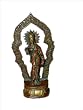 Hindu Goddess Parvati Shiva's Consort Brass Sculpture From India 10"