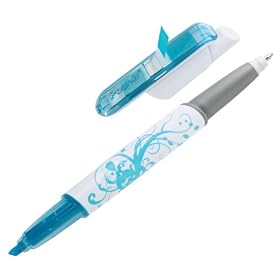 Post-it Flags  Highlighter  Pen, One Blue Highlighter and Black Ballpoint Pen Combo loaded with 50 Flags (691-BLU)