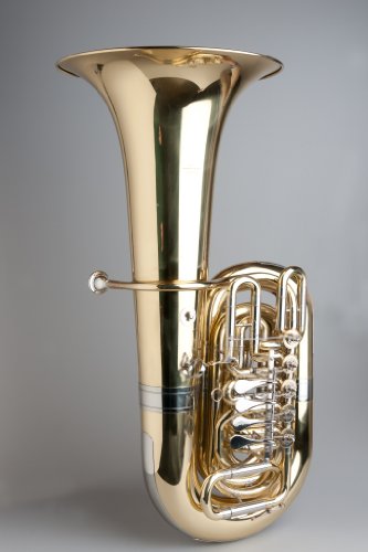 Tempest Agility Winds CC Tuba 5 Rotary Valves Brass with Nickel Silver Trim Case with Wheels