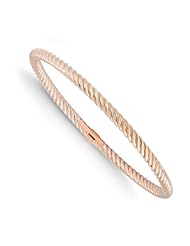 14k rhodium plated yellow gold Leslies Two tone Slip On Bangle