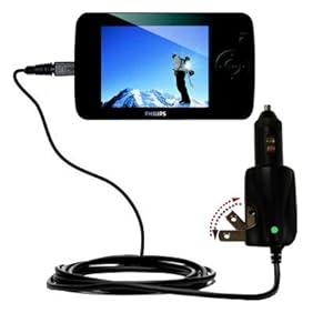 Car and Home 2 in 1 Combo Charger for the Philips GoGear SA6185/37 - uses Gomadic TipExchange Technology