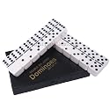 Dominoes Large Size Ivory with Black Dots