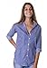 CAMIXA Women's Tailored Long Sleeve Button Down Shirt with Stretch Cotton