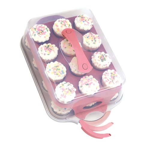 Childrens Toyshop  Kitchen & Housewares : Bialetti Cupcake Carrier 24 ct. - Pink