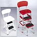 RETRO COUNTER STOOL RED
