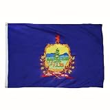 12 x 18 Feet Vermont Nylon - indoor State Flags Made in US.