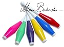 Set of 5 Soft and Safe Juggling Clubs + booklet - Mixed colours