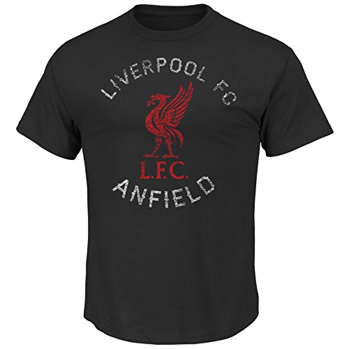 Liverpool Football Club Black Softhand Logo T-Shirt