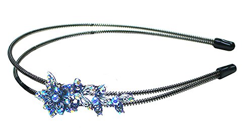 Crystal Flower Headband YY86801-3blue