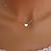 Bestpriceam Women Ladies Simple Hollow Out Pendant Necklace Gold