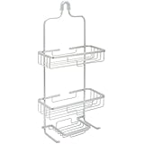Zenna Home 7402AL, NeverRust Aluminum Shower Caddy, Satin Chrome
