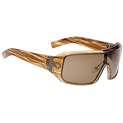 Spy Haymaker Sunglasses - Spy Optic Addict Series Polarized Fashion Eyewear - Brown Stripe Tortoise/Bronze
