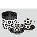 Kitchen & Housewares : Ppd Espresso Cup Set Flower Dots Black & White
