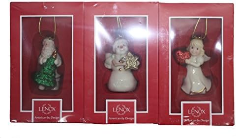 Lenox Glitter Ornaments Set of 3