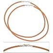 Rubber Cord Anklet Tan 9" 2Pcs
