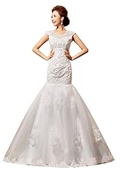 Mermaid Cutout Lace Organza  Dress