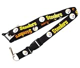 Pittsburgh Steelers Clip Lanyard Keychain - Black - by Aminco