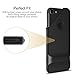 iPhone 7 Case, ROCK [Royce Stand] - Jet Black [Ultra Thin][Kickstand][Metal Texture Side Buttons][Dual Layered][Slim Fit][Hard PC + Soft TPU] For Apple iPhone 7 (2016)