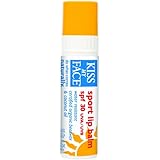 Kiss My Face Organic Sport Natural Sunscreen Lip Balm Stick, SPF 30 UVA/UVB