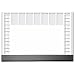Sigel HO365 Schreibunterlage, Office, m. schwarzer Schutzleiste, 2-Jahres-Kalendarium, Tages- und Wochenplan, D/GB/F , 595x410 mm, 80 g, 40 BL
