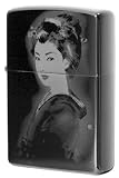 Zippo（ジッポー）：レーザーマーキング/黒チタン#9/和服美人1 和服