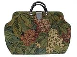 ArtisanStreet's Southwest Pattern Carpet Bag with Shoulder Strap. Features Colors from Red  Green Families. Limited Edition. Use as an Overnight Bag or Even as a Briefcase.