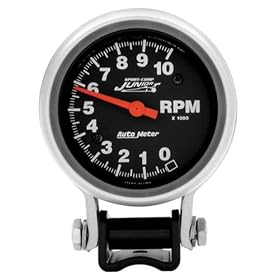 Auto Meter 6652 Sport-Comp 2-5/8" 10000 RPM Pedestal Mount Tachometer Junior Dragster
