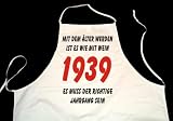 Eigenschaften Mc Shirt Saarbrücken  / Weiße Koch- Schürze: Mit dem älter werden ist es wie mit Wein - es muss der richtige Jahrgang sein: 1939