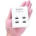ORICO 48W 4 Port USB Smart Charging Station for iPhone, iPad, Samsung Galaxy, Nexus, HTC, Motorola, LG and More - White